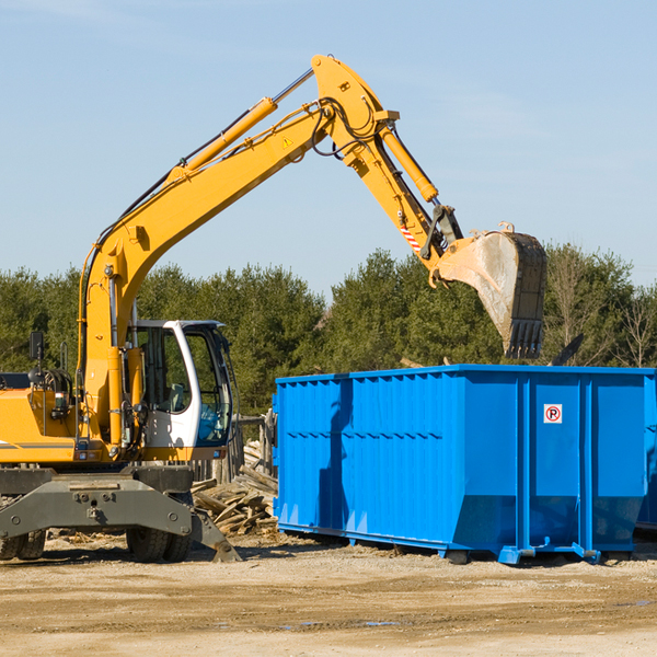 can i choose the location where the residential dumpster will be placed in Talmage Kansas